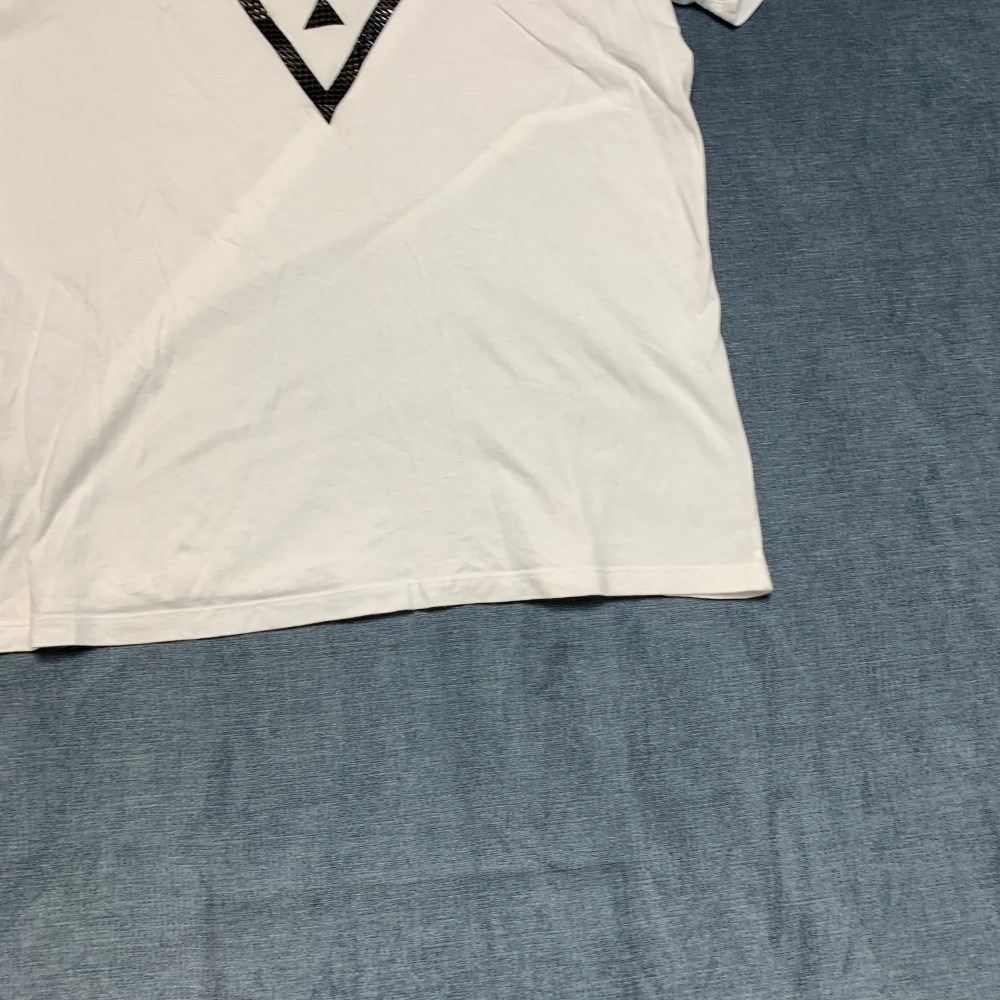 Guess T Shirt Mens Large White Graphic Spell Out Logo Crew Neck Short Sleeve - Picture 3 of 16